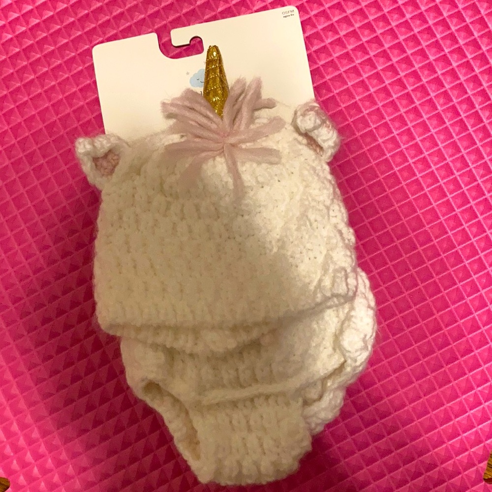 Cloud Island Hat and Diaper Cover